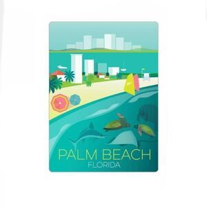 Colorful Palm Beach Florida Magnet